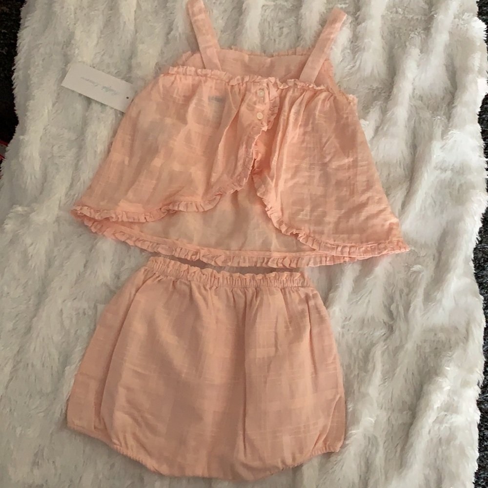 NWT Ralph Lauren Peach Short Tank Set 24 months